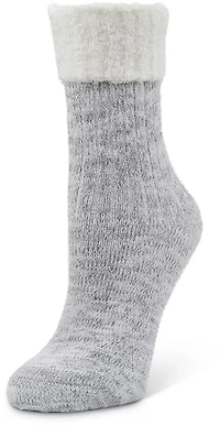 Magellan Outdoors Women's Foldover Heather Lodge Crew Socks