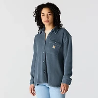 Carhartt Women's Heavyweight Waffle Knit Long Sleeve Button Up Shirt