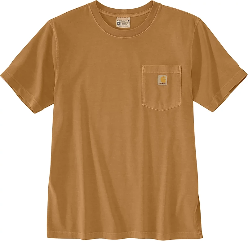Carhartt Men's Relaxed Fit Short Sleeve Garment Dyed Pocket T-shirt