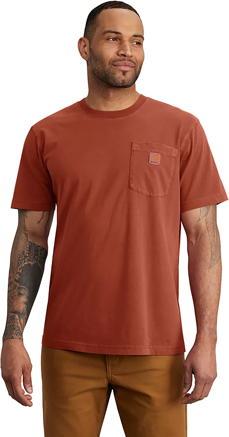 Carhartt Men's Relaxed Fit Short Sleeve Garment Dyed Pocket T-shirt
