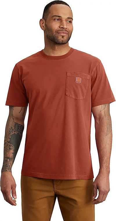 Carhartt Men's Relaxed Fit Short Sleeve Garment Dyed Pocket T-shirt