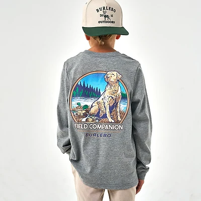 BURLEBO Boys' Field Companion Long Sleeve T-shirt