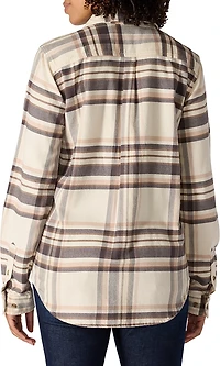 Carhartt Women's TENCEL Fiber Series Relaxed Fit Plaid Long Sleeve Shirt