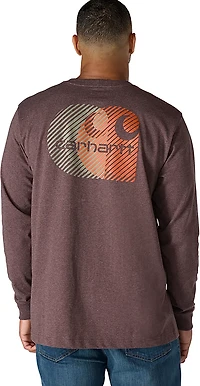 Carhartt Men's Relaxed Fit Heavyweight Pocket C Graphic Long Sleeve T-shirt