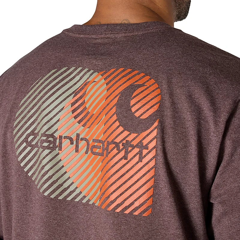 Carhartt Men's Relaxed Fit Heavyweight Pocket C Graphic Long Sleeve T-shirt