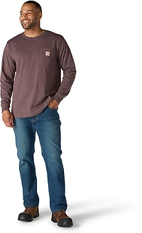 Carhartt Men's Relaxed Fit Heavyweight Pocket C Graphic Long Sleeve T-shirt