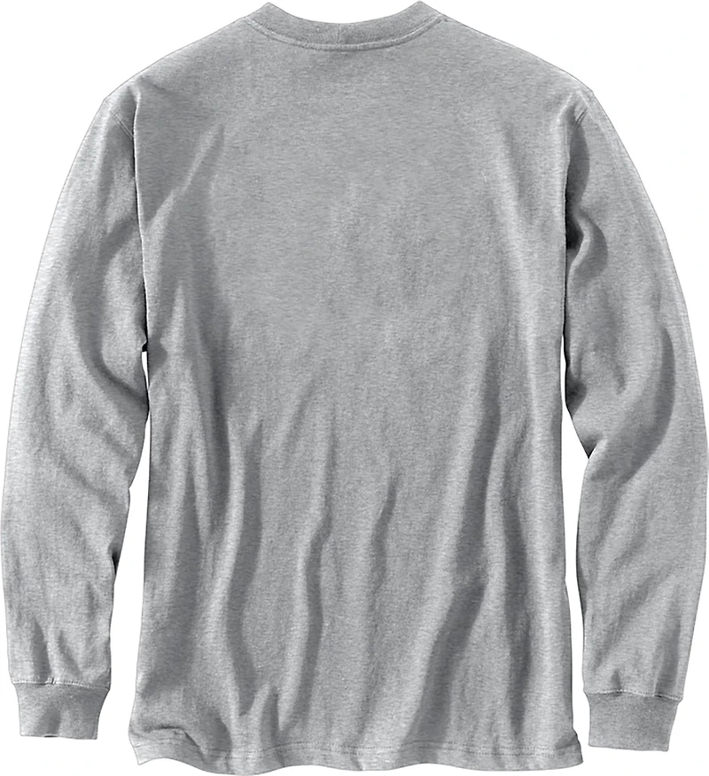 Carhartt Men's Loose Fit Heavyweight Logo Graphic Long Sleeve T-shirt