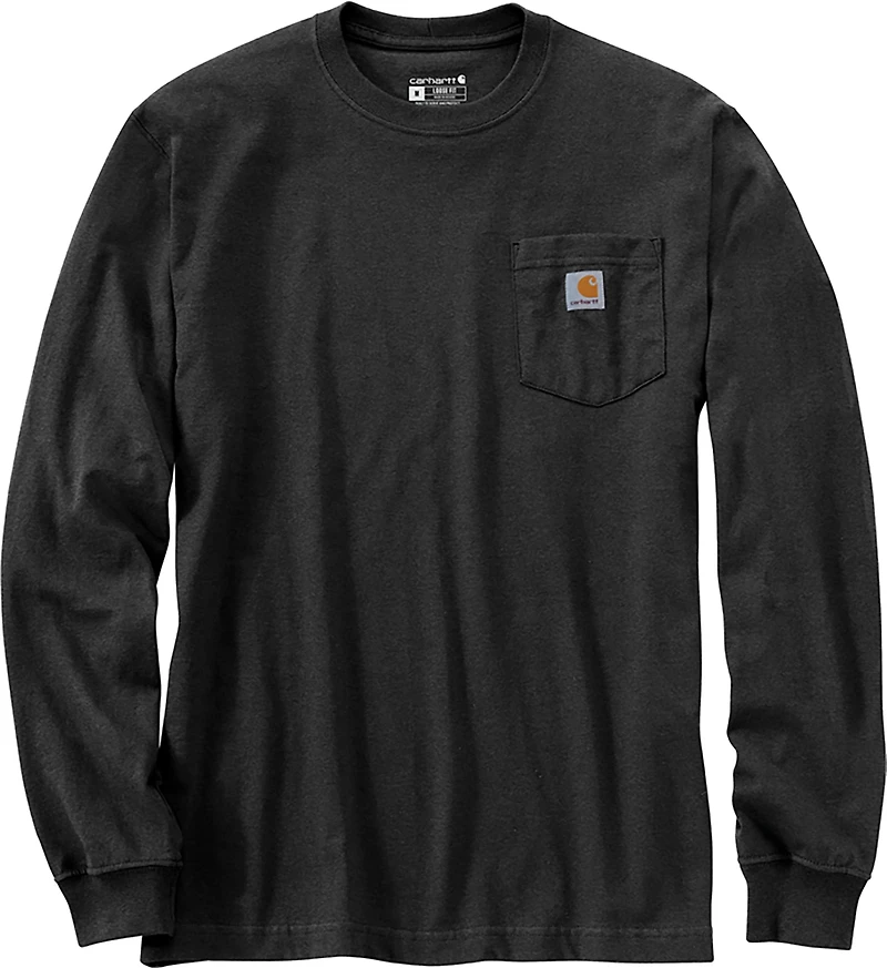 Carhartt Men's Loose Fit Heavyweight Pocket Deer Graphic Long Sleeve T-shirt