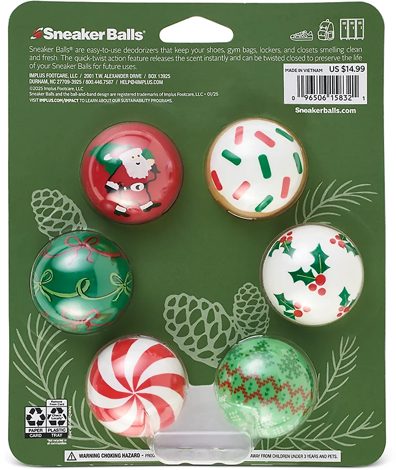 Sneaker Balls Holiday Pine 6-Pack