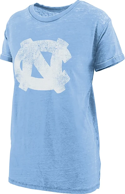 Pressbox Women's UNC Distressed Logo Boyfriend T-shirt