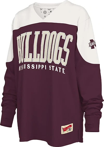Pressbox Women's Mississippi State Southlawn Victory Long Sleeve Top