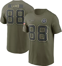 Nike Men's Dallas Cowboys CeeDee Lamb Salute To Service Player Name & Number Short Sleeve T-shirt