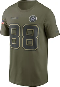 Nike Men's Dallas Cowboys CeeDee Lamb Salute To Service Player Name & Number Short Sleeve T-shirt