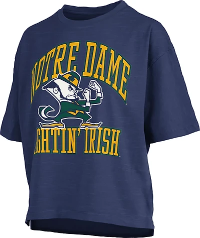 Pressbox Women's Notre Dame Fighting Irish Motley Crew Short Sleeve Graphic T-shirt