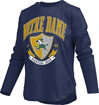 Pressbox Women's Notre Dame Fighting Irish Buckler Anaheim Long Sleeve Graphic T-shirt