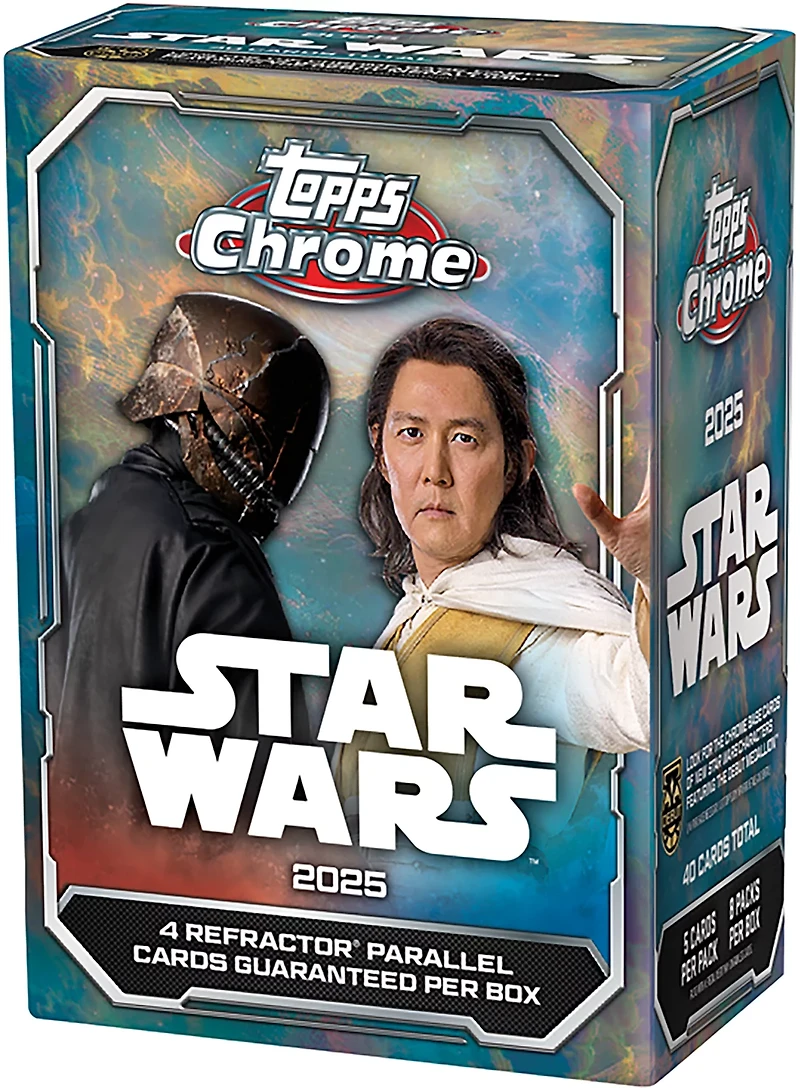 Topps 2025 Chrome Star Wars Collectible Card Value Box