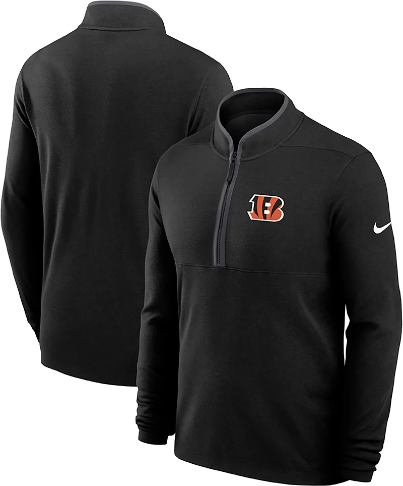 Nike Men's Bengals Victory Long Sleeve 1/2 Zip