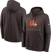 Nike Men's Browns Club Long Sleeve Pullover Hoodie