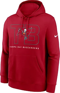 Nike Men's Buccaneers Club Long Sleeve Pullover Hoodie