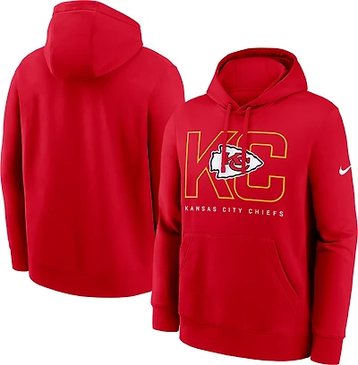 Nike Men's Kansas City Chiefs Club Pullover Hoodie