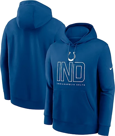 Nike Men's Colts Club Long Sleeve Pullover Hoodie