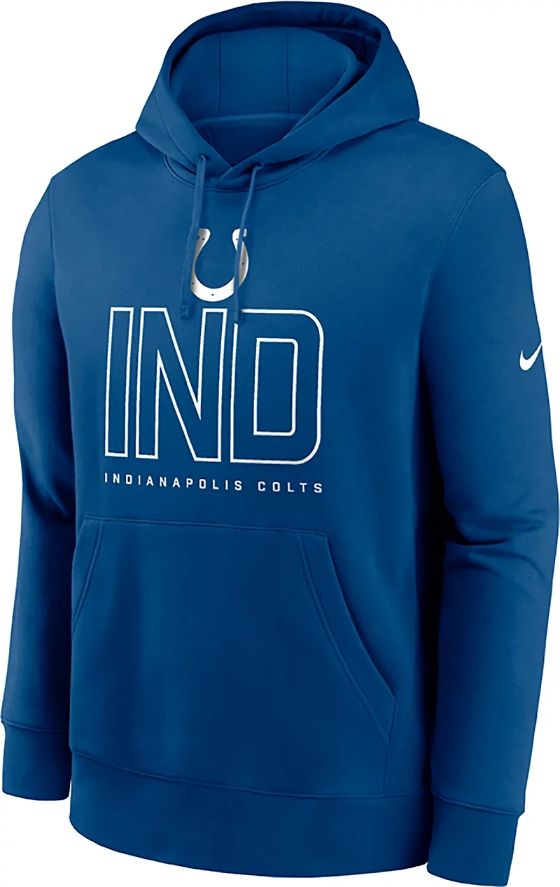 Nike Men's Colts Club Long Sleeve Pullover Hoodie