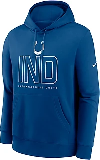 Nike Men's Colts Club Long Sleeve Pullover Hoodie