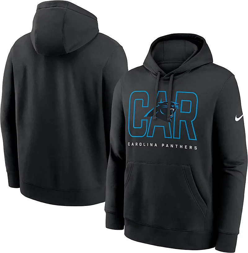 Nike Men's Panthers Club Long Sleeve Pullover Hoodie