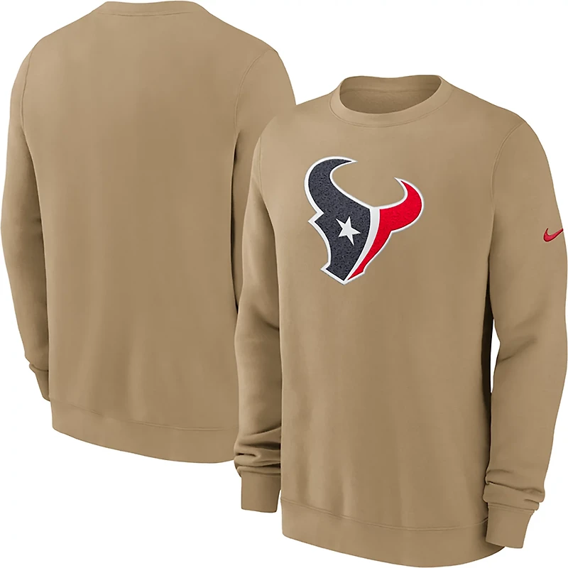 Nike Men's Houston Texans Rewind Club Crew Sweatshirt