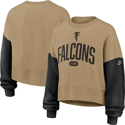 Nike Women's Falcons Rewind Oversized Long Sleeve Crew Fleece