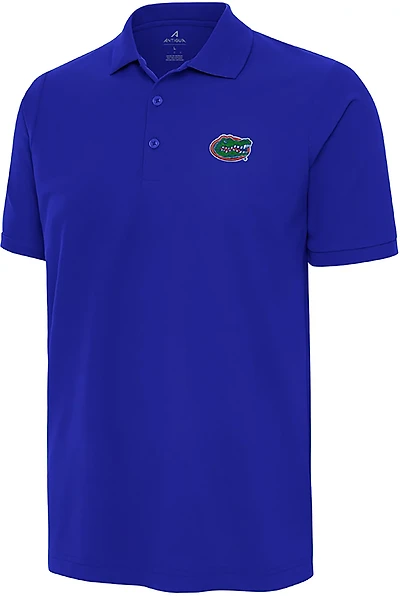 Antigua Men's University of Florida Gators Legacy Pique Short Sleeve Polo Shirt