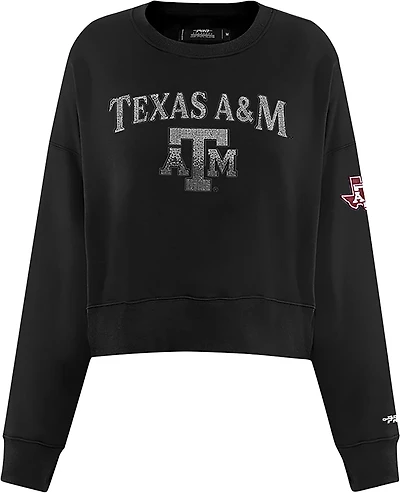 Pro Standard Women's Texas A&M Jewels Fleece Crew Sweatshirt