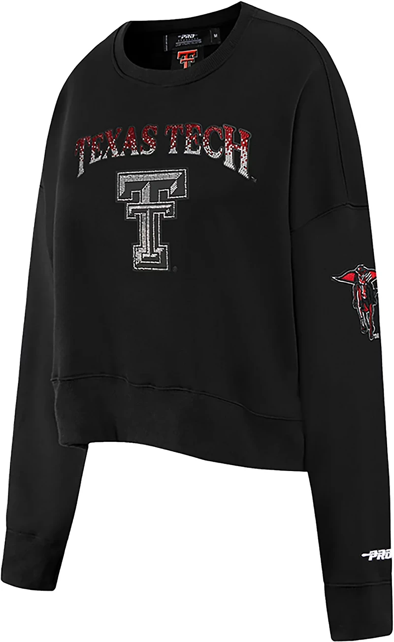 Pro Standard Women's Texas Tech Jewels Fleece Crew Sweatshirt