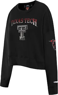 Pro Standard Women's Texas Tech Jewels Fleece Crew Sweatshirt