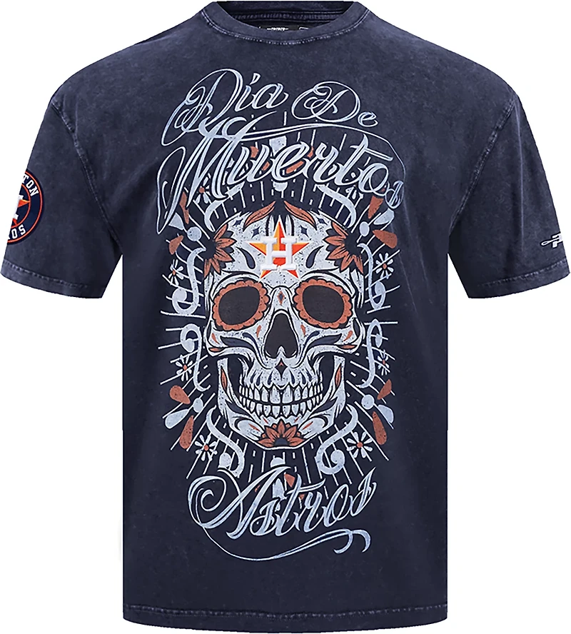 Pro Standard Men's Houston Astros Eternal Skull Enzyme T-shirt