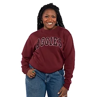 ZooZatz Women's Texas A&M Aggies Team Arch Chenille Crew Fleece