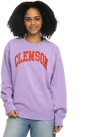 ZooZatz Women's Louisiana State University Tigers Team Arch Chenille Crew Fleece