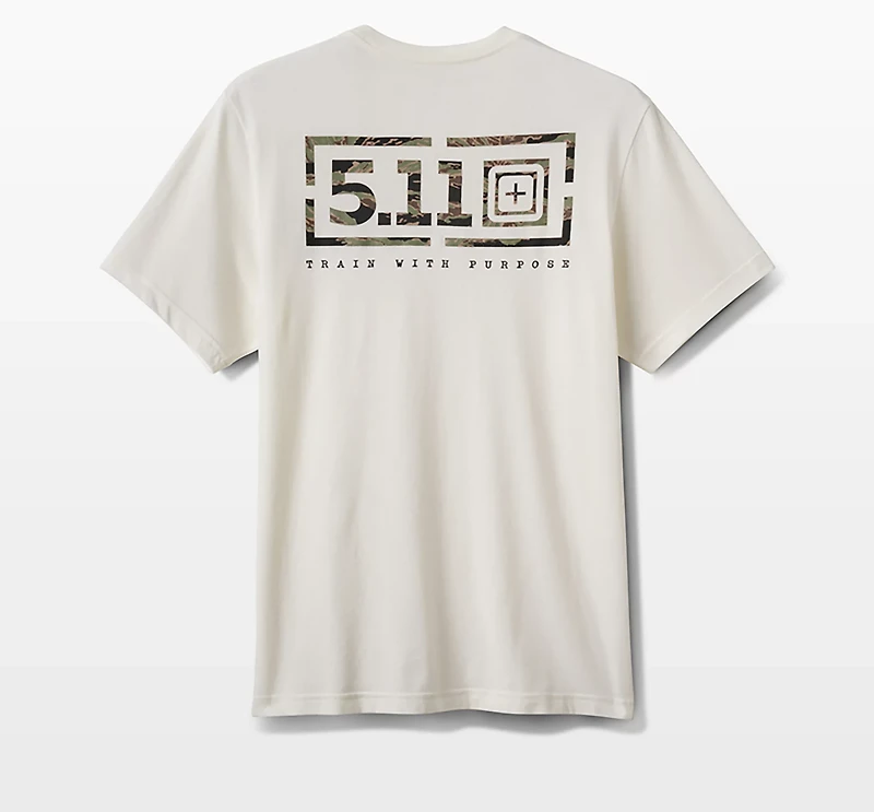 5.11 Tactical Men's Tiger Camo Lockup T-shirt