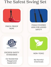 Delta Children FunZone Metal Swing Set 2 Swings 1 Disc Swing Slide