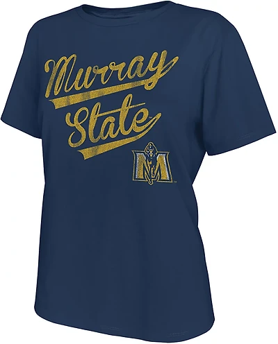 WILDCAT RETRO Women's Murray State School Script Boxy T-shirt