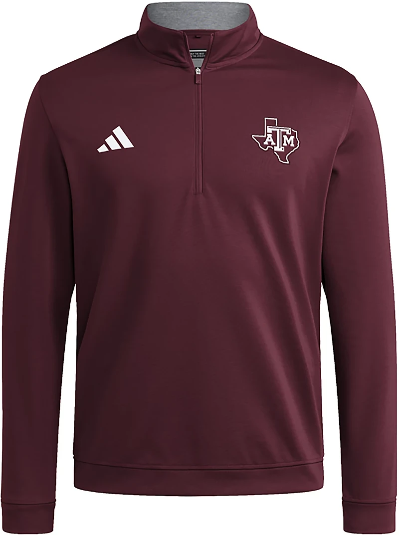 adidas Men's Texas A&M University Elevated 1/4-Zip Top