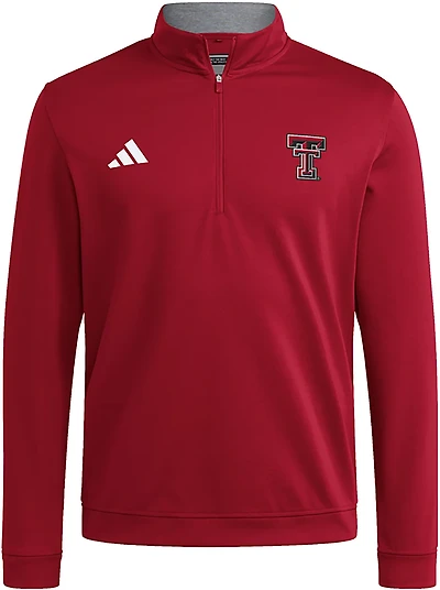 adidas Men's Texas Tech University Elevated 1/4-Zip Top
