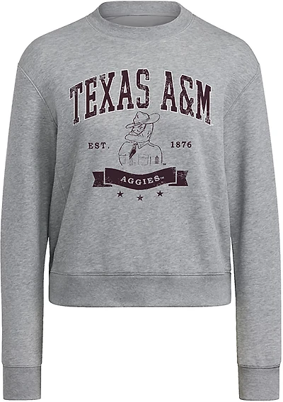 adidas Women's Texas A&M University Vault Scholastic Pride Crew Sweatshirt