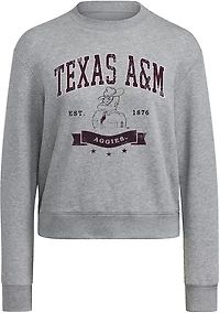 adidas Women's Texas A&M University Vault Scholastic Pride Crew Sweatshirt