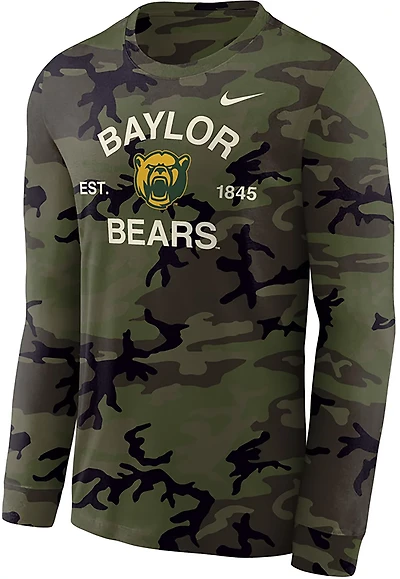 Nike Men's Baylor University Military Appreciation Legend Long Sleeve Graphic T-shirt