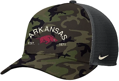 Nike Men's University of Arkansas Military Rise Trucker Cap