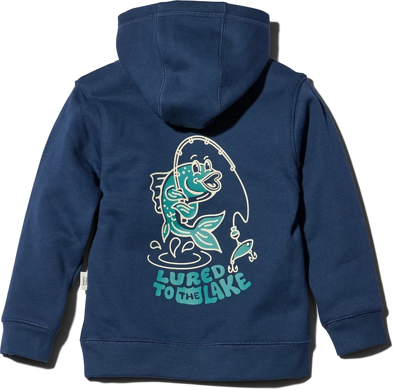 Magellan Outdoors Boys' Toddler Lured To The Lake GFX Fleece Graphic Hoodie