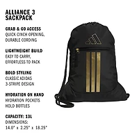 adidas Alliance 3 Sackpack