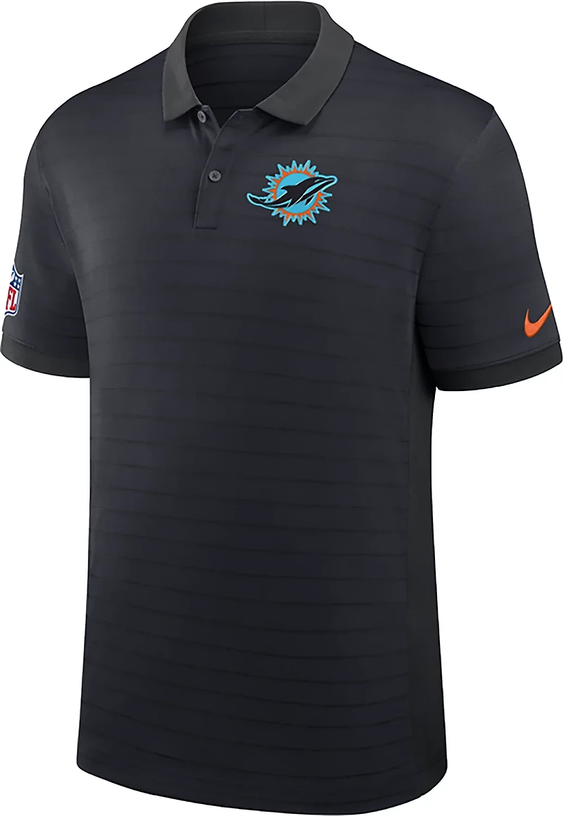 Nike Men's Miami Dolphins Rivalry Victory Stripe Polo Shirt