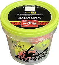 Rawlings 8U 10 in Practice Fastpitch Softball Bucket 6-Pack
